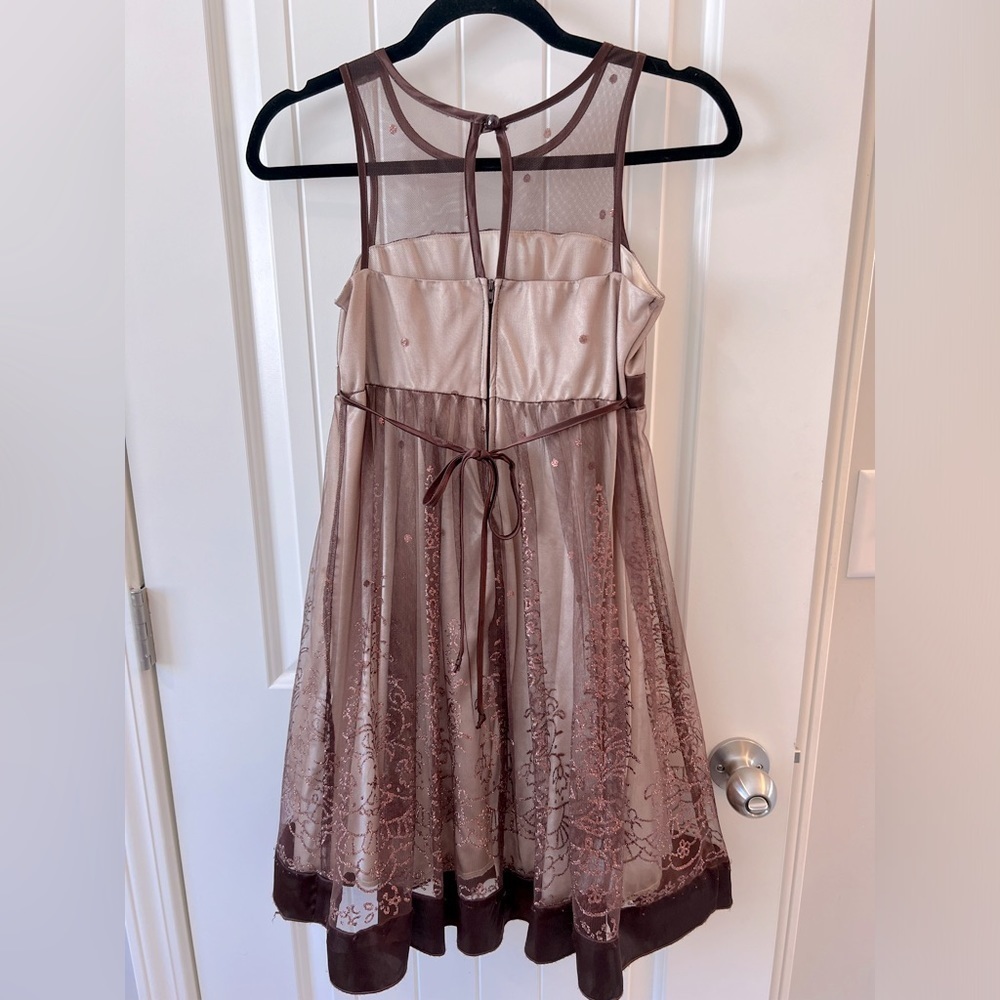 My Michelle Brown Formal Dress Size 12 - Picture 3 of 10